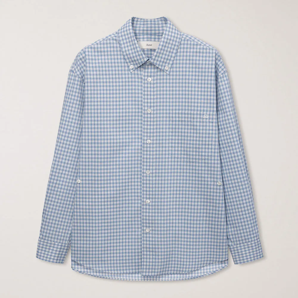 Dunst - Oversized Checkered Shirt - Blue sold by Merci