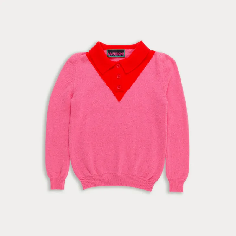 La Fetiche - Lori Polo - Pink and Red made by Merci