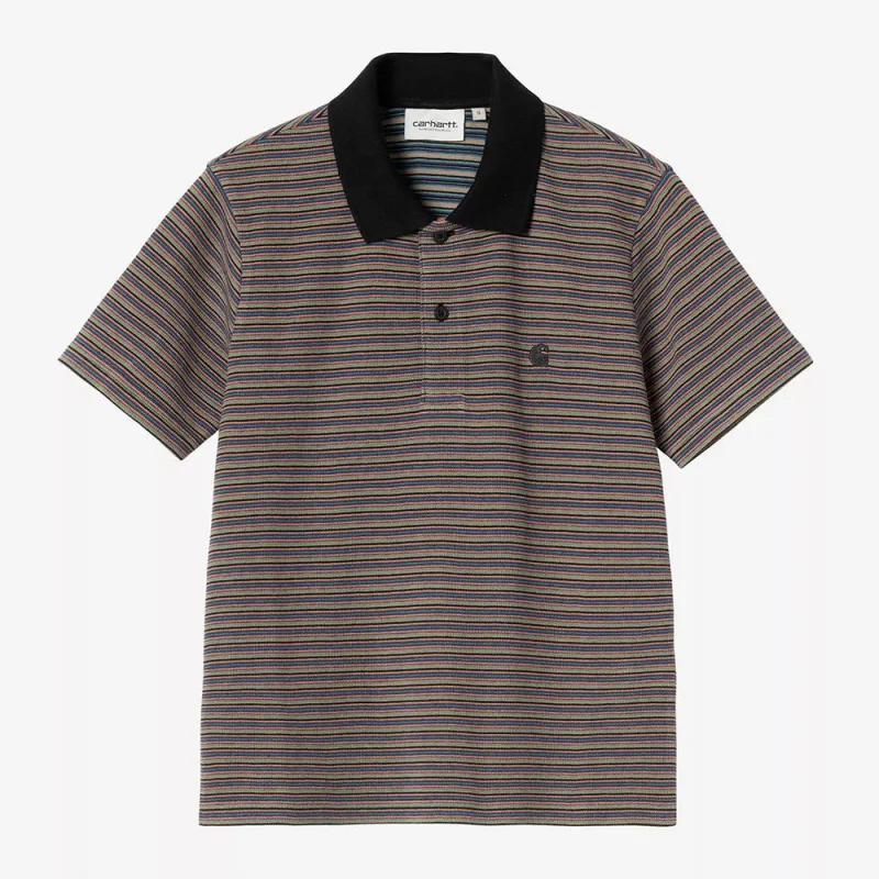 Carhartt WIP - W SS Dion Striped Polo Shirt - Lily made by Carhartt