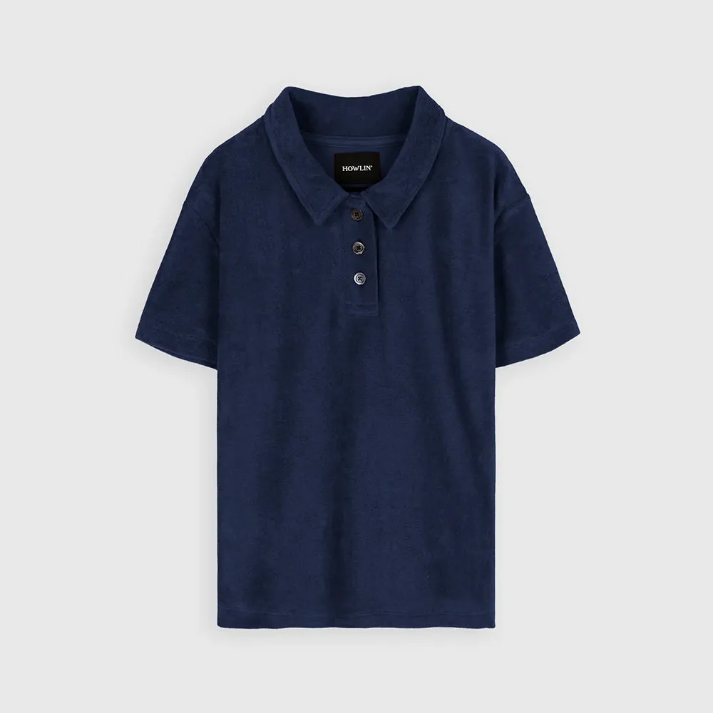 Howlin' - High Life Time Ss Polo Shirt - Navy sold by Merci