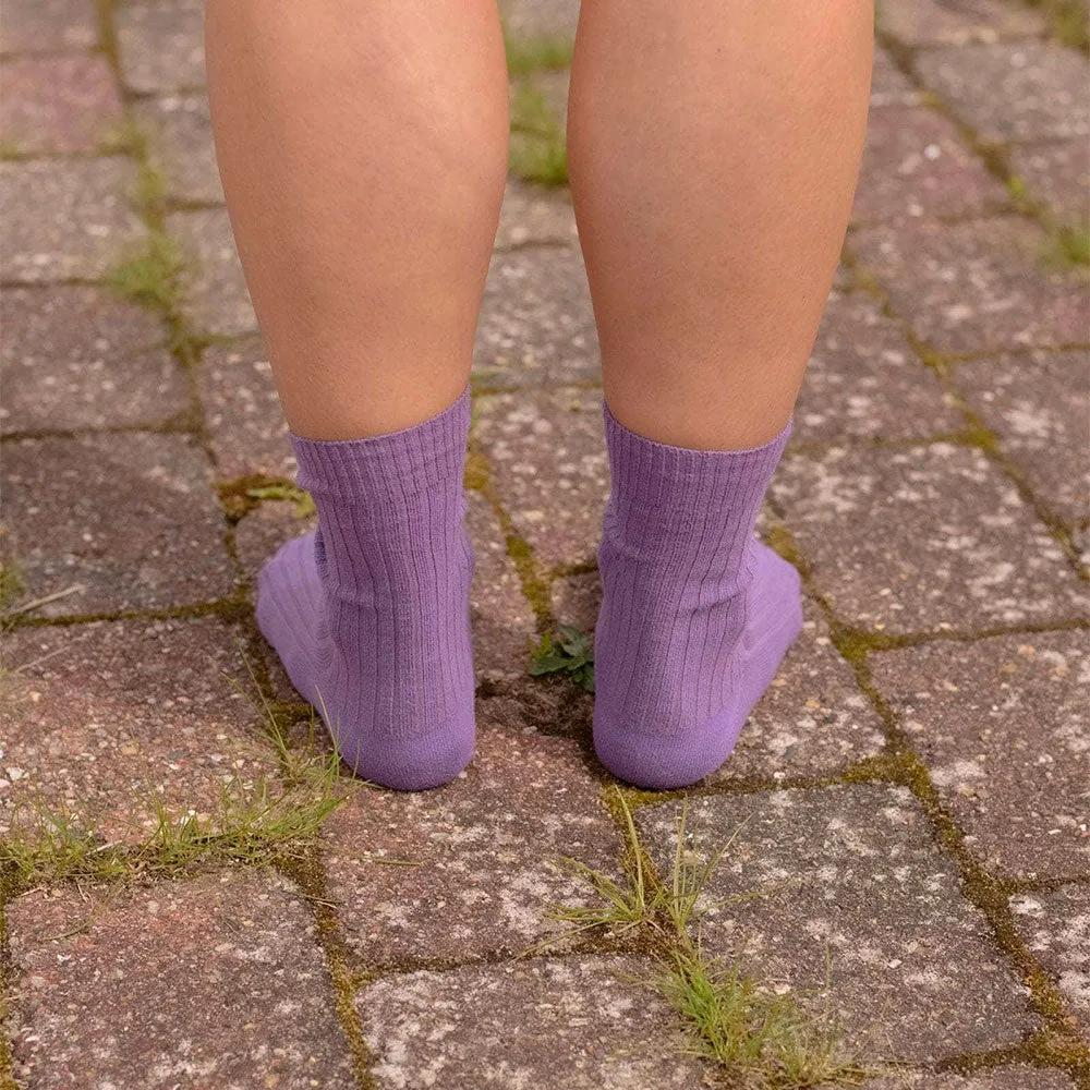 Baserange - Ribbed Crew Socks - Poa Purple sold by Merci product image thumbnail 4