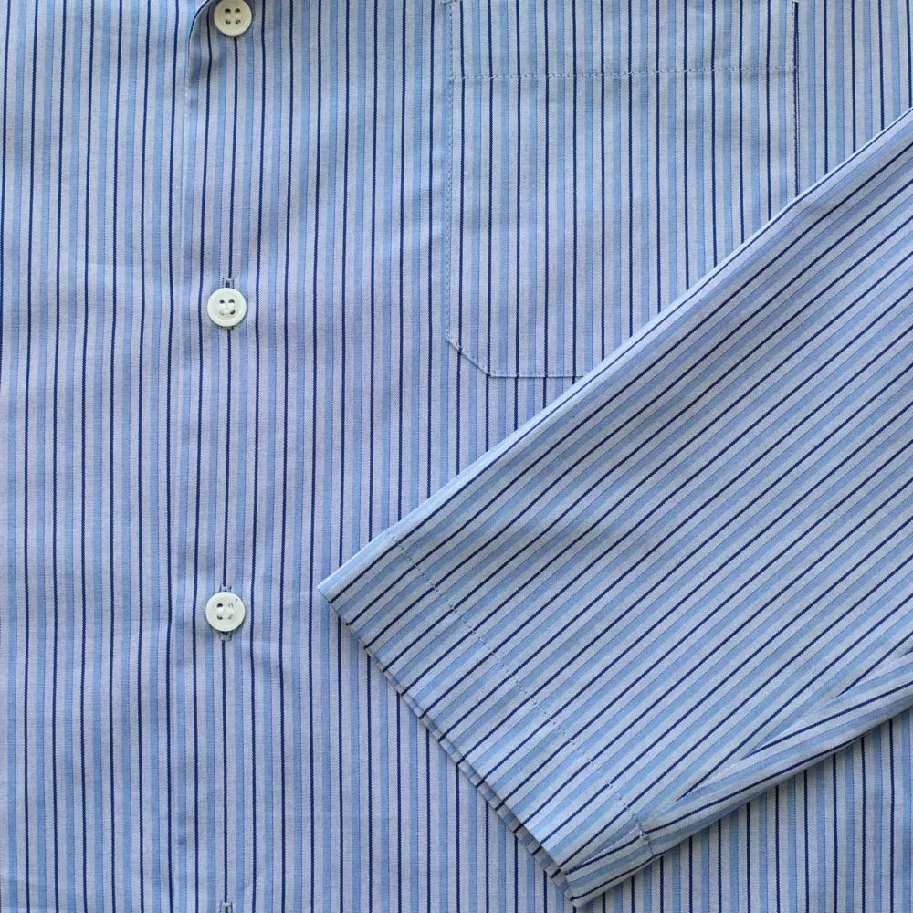 Merci - Cotton Pajamas - Triple Blue Stripes sold by Merci product image thumbnail 5