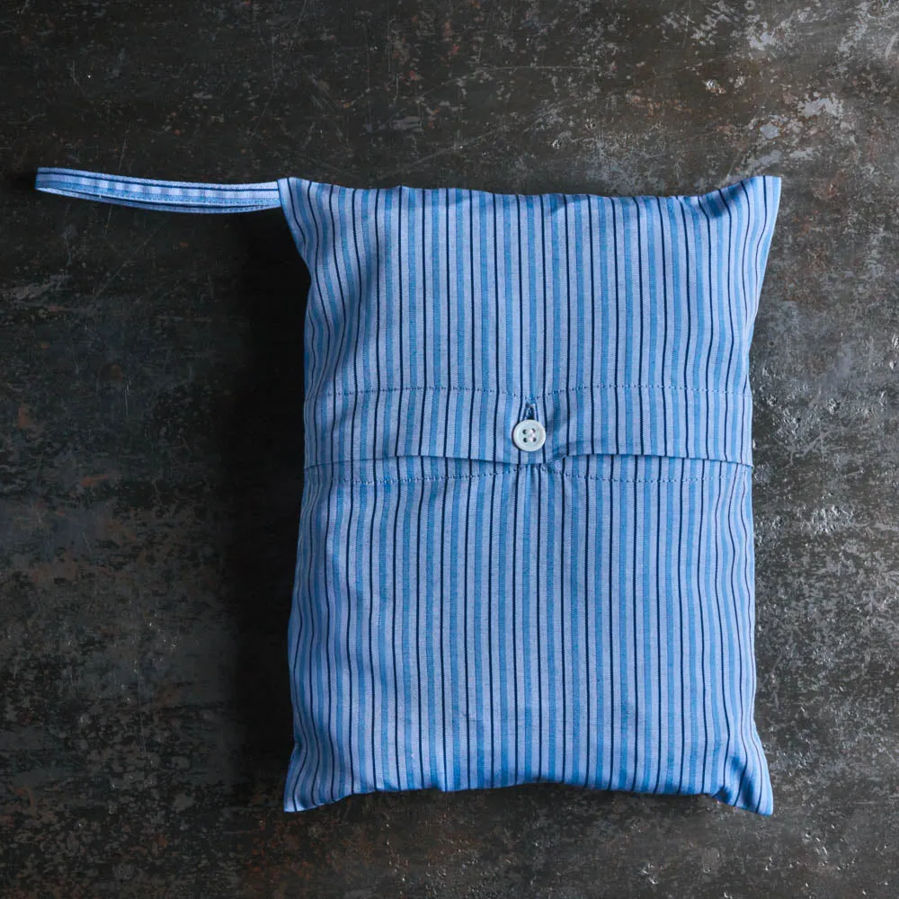 Merci - Cotton Pajamas - Triple Blue Stripes sold by Merci product image thumbnail 4