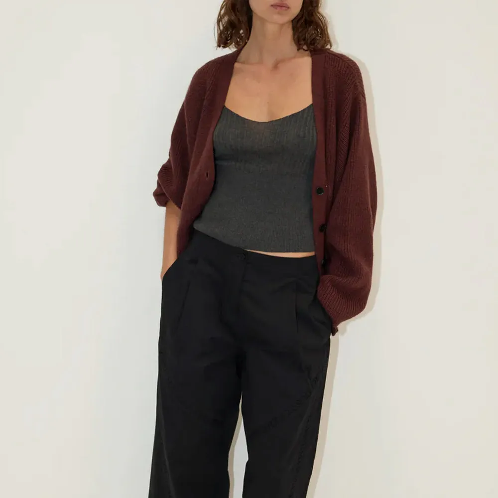 Deiji Studio - Flounce Cardigan - Burgundy sold by Merci product image thumbnail 2