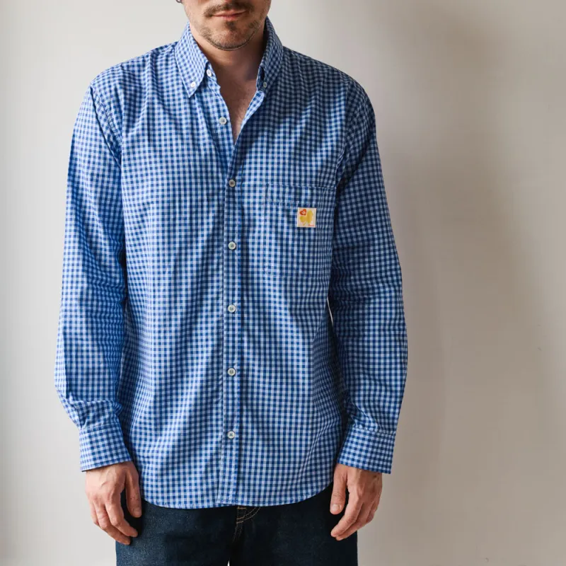 Merci - Sacha Shirt - Blue Tiles made by Merci