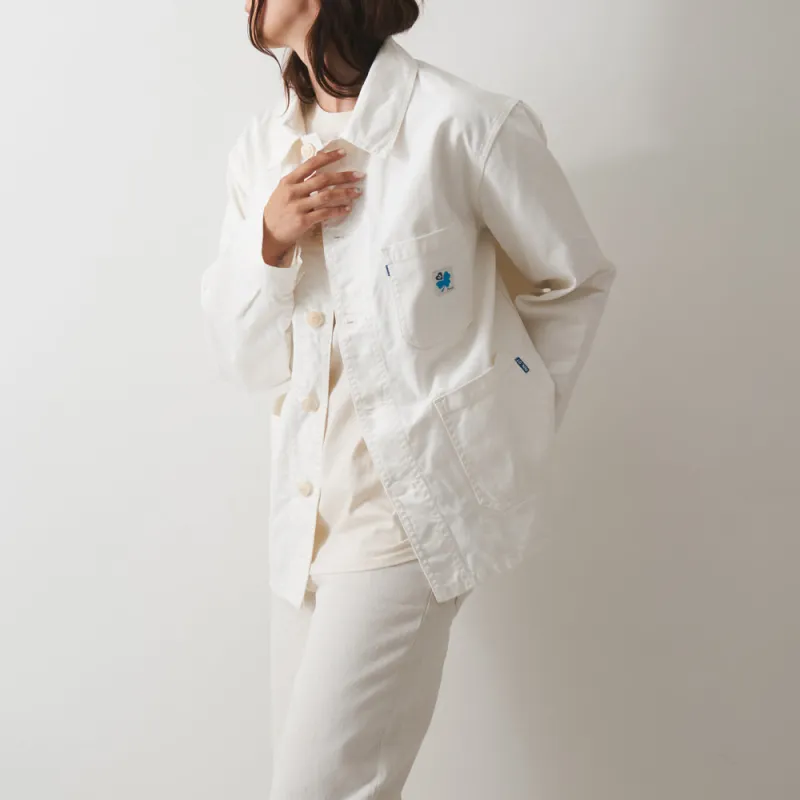 Le Laboureur x NN. 07 x Merci - Heart Clover Jacket - Blue made by No Nationality 07
