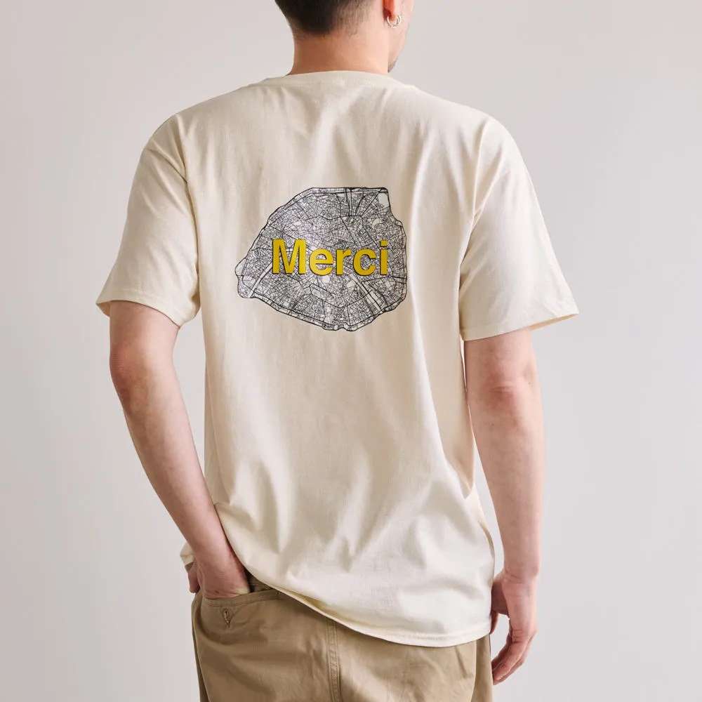Merci - Paris Maps T-Shirt - Ecru sold by Merci product image thumbnail 2