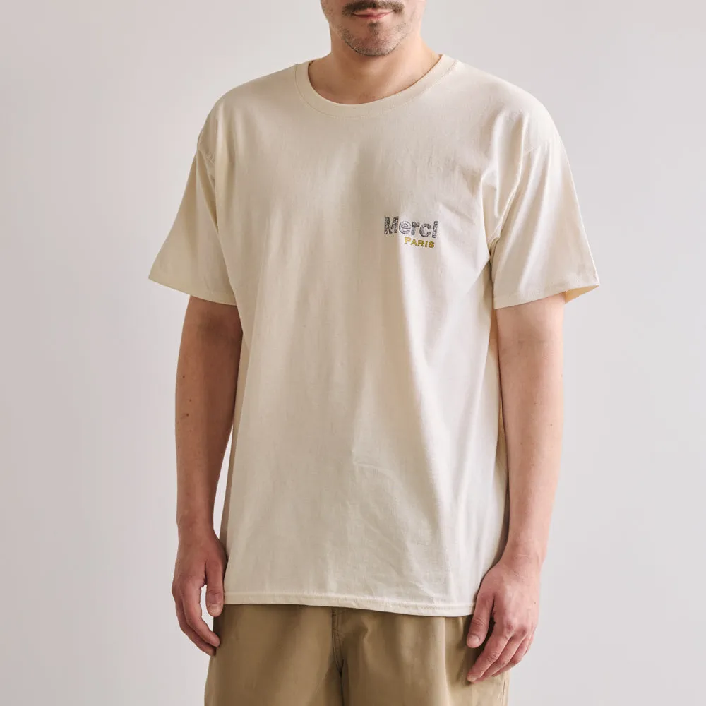 Merci - Paris Maps T-Shirt - Ecru sold by Merci