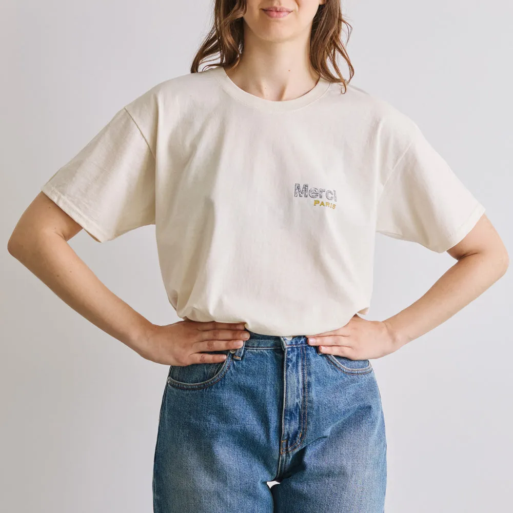 Merci - Paris Maps T-Shirt - Ecru sold by Merci product image thumbnail 4