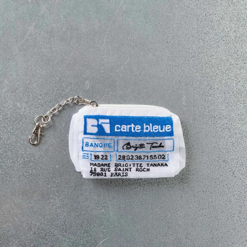 Brigitte Tanaka - Organza clutch bag - Carte Bleue made by Merci