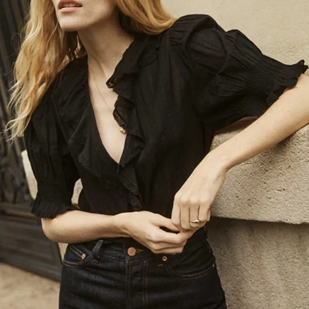 Dôen - Henri Blouse - Black sold by Merci product image thumbnail 5