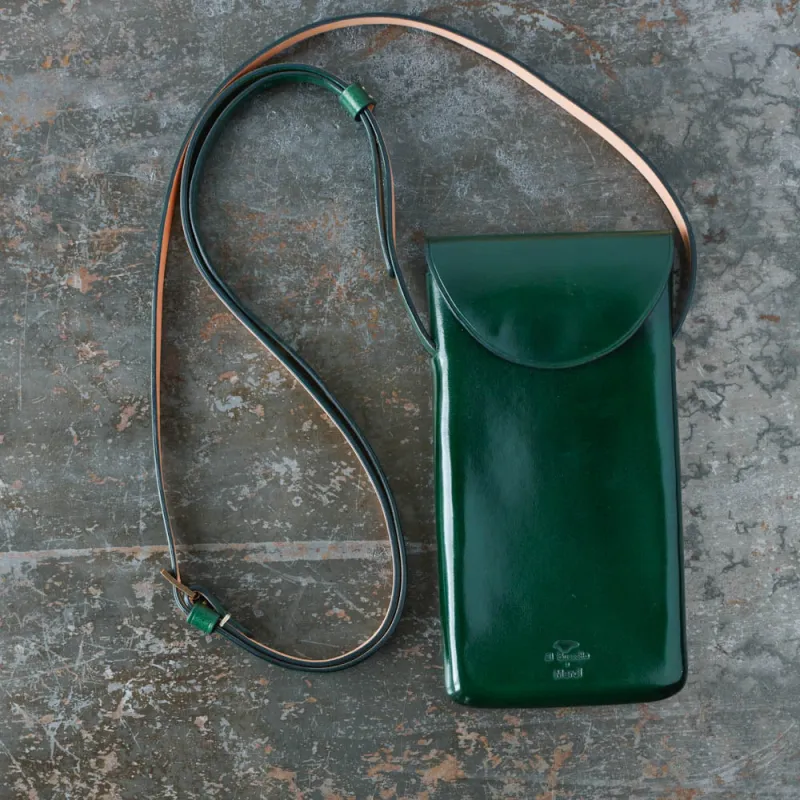 Il Bussetto x Merci - Crossbody Phone Bag - Forest Green made by Il Bussetto