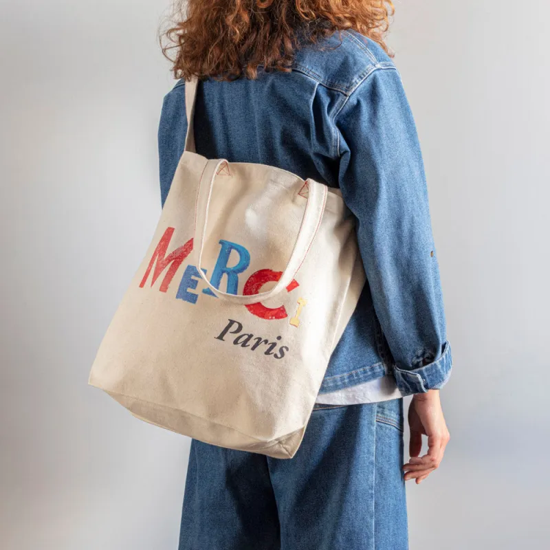 Merci - Jean-Michel Tote Bag - Ecru made by Merci