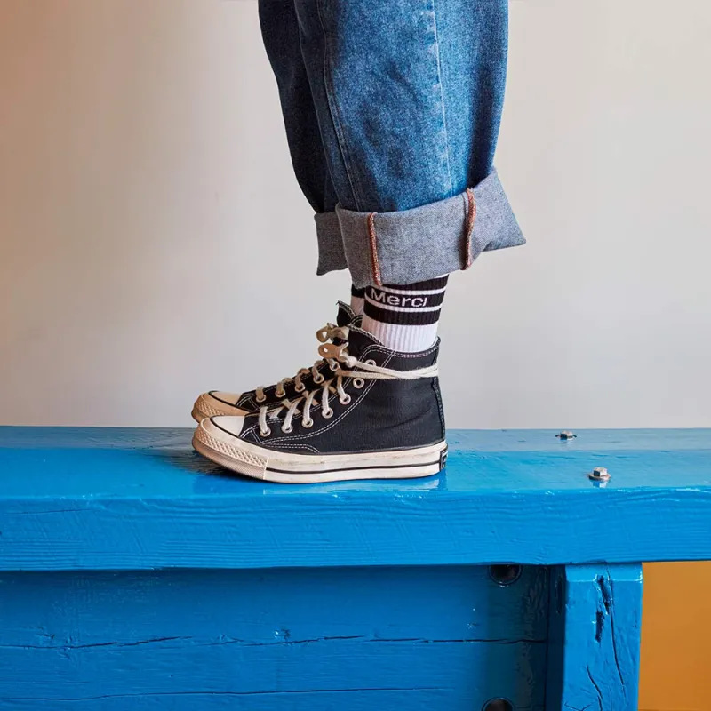 Merci cotton socks - Black made by Merci