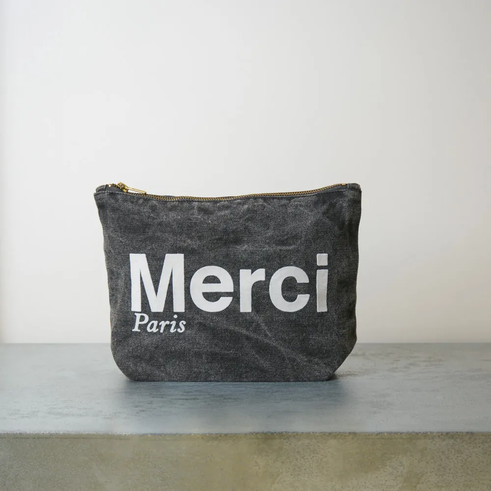 Merci - Marble Cotton Clutch - Black & White sold by Merci