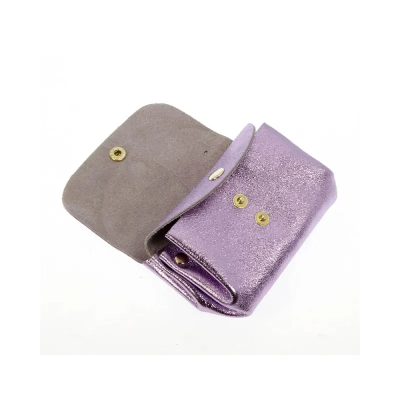 Les Cléias - Accordion Coin Purse - Pink Purple made by Merci