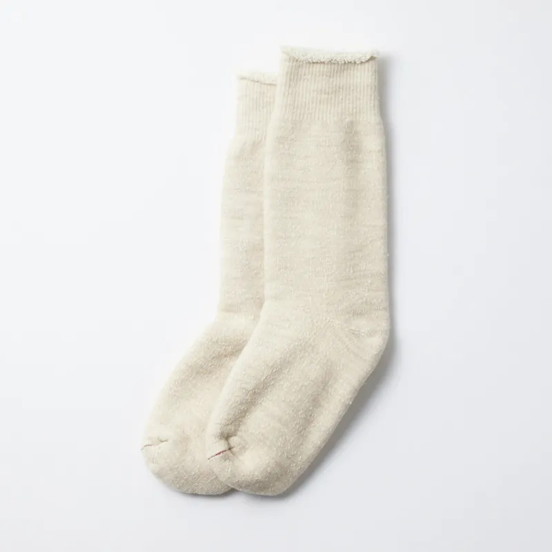 Rototo - Double Face Socks - Ecru made by ROTOTO