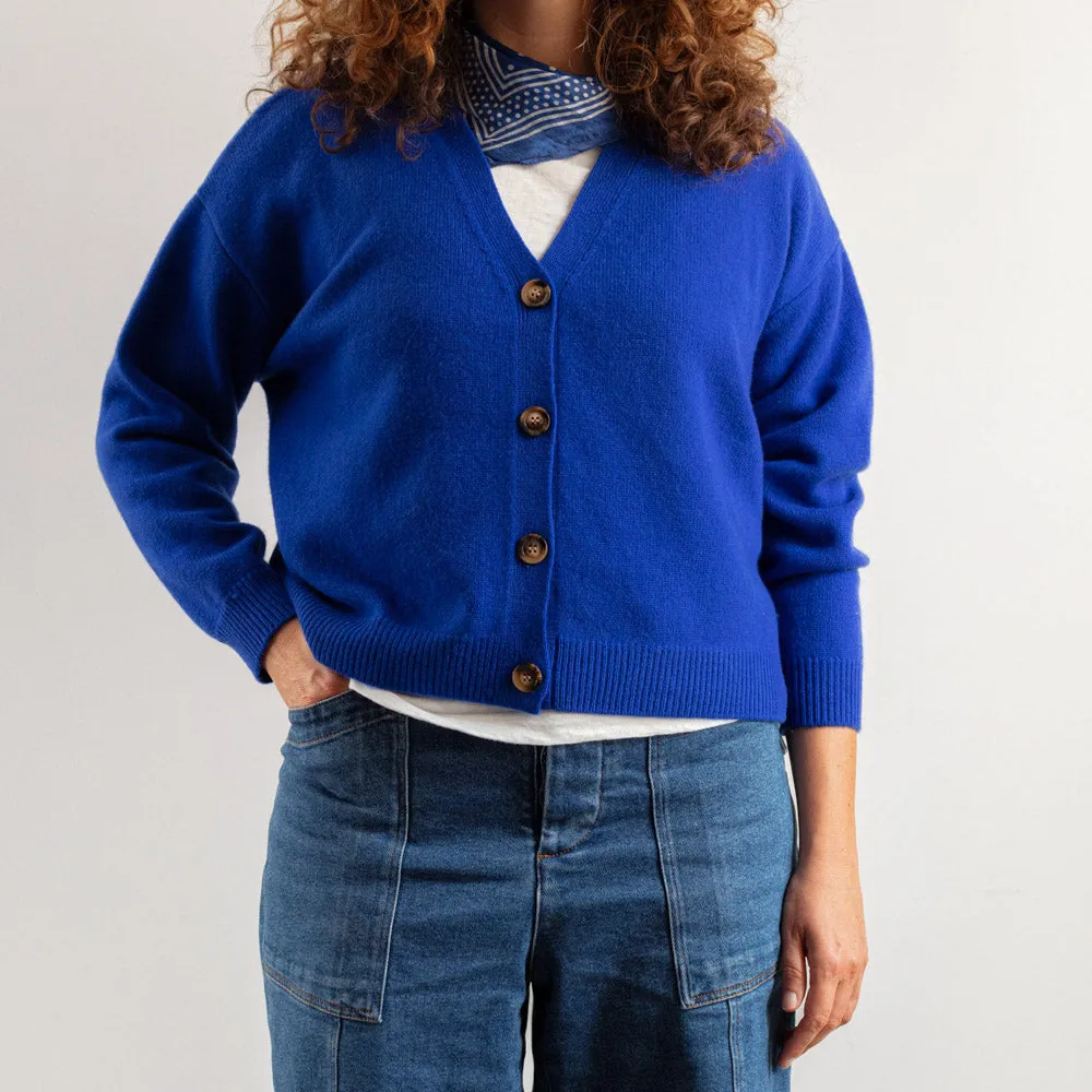 Merci - Luce Wool Cardigan - Blue sold by Merci