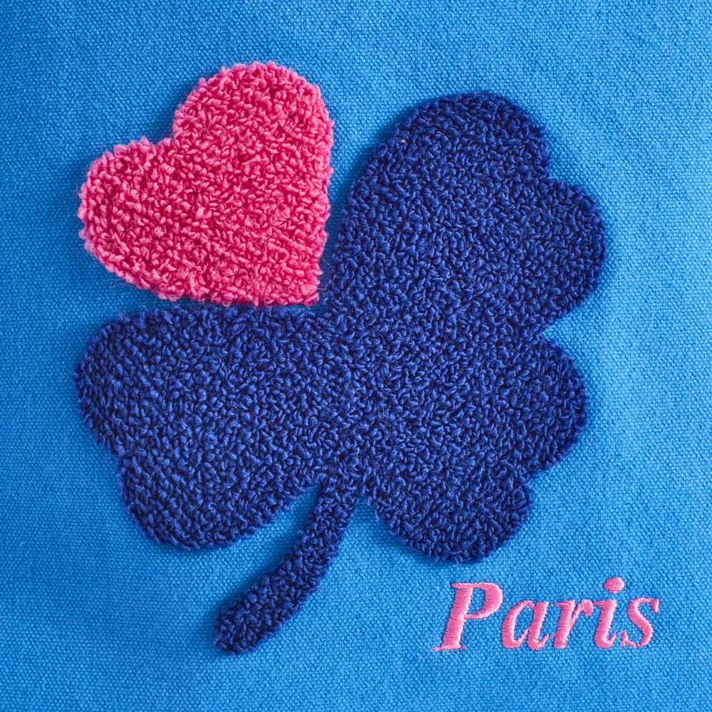 Merci - Clover-Heart Shopping Bag - Blue sold by Merci product image thumbnail 2
