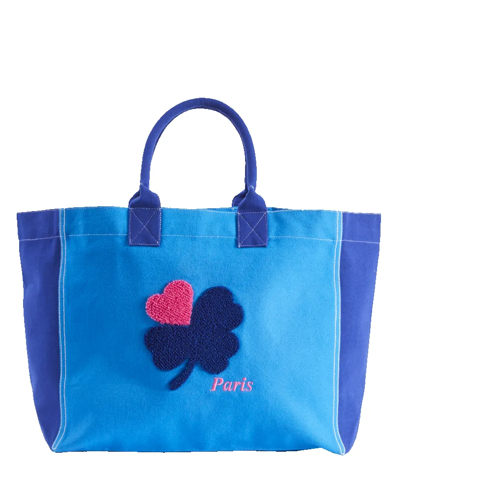 Merci - Clover-Heart Shopping Bag - Blue sold by Merci product image thumbnail 3