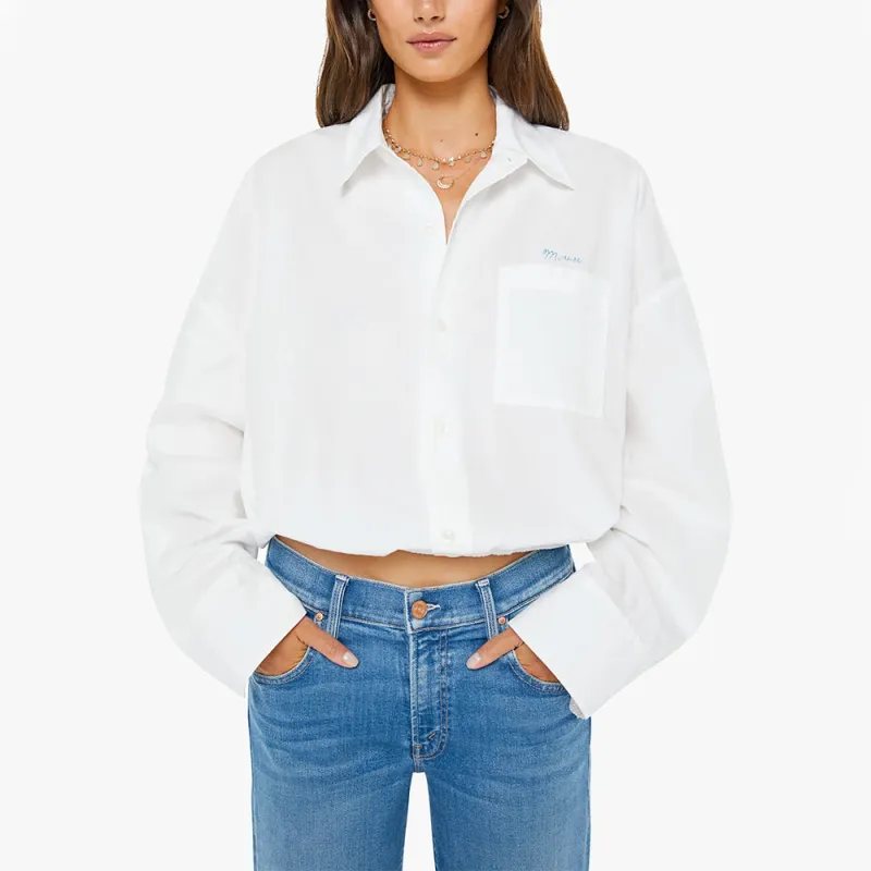Mother - The Scrunchie Frenchie Shirt - White made by MOTHER