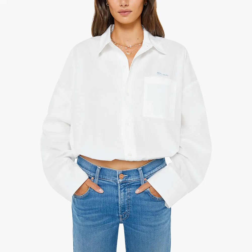 Mother - The Scrunchie Frenchie Shirt - White sold by Merci