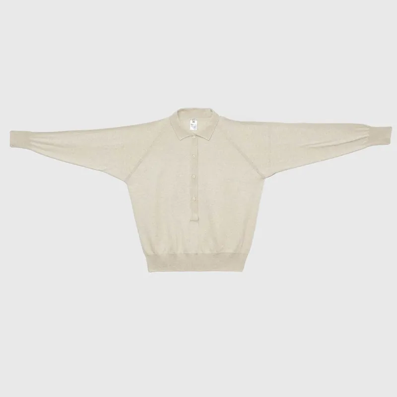 Baserange - Soar Polo Shirt - Melange Gray made by Baserange