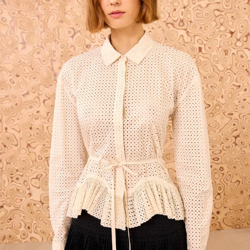 Ulla Johnson - Kelila blouse - Cowrie sold by Merci