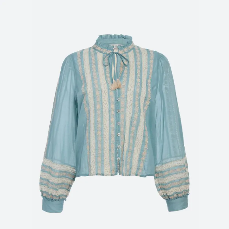 Sea NY - Kristen Blouse - Sky Blue made by Sea New York
