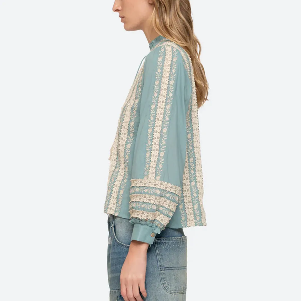 Sea NY - Kristen Blouse - Sky Blue sold by Merci product image thumbnail 3