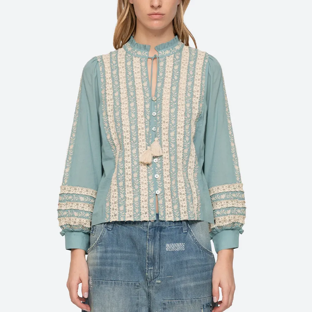 Sea NY - Kristen Blouse - Sky Blue sold by Merci product image thumbnail 2
