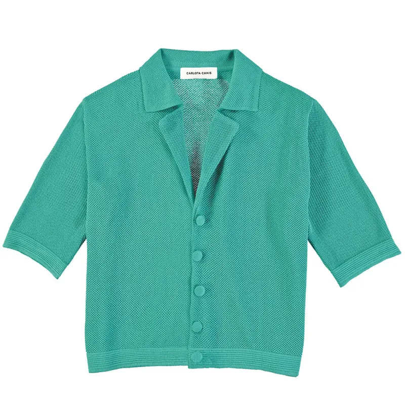 Carlota Cahis - Xiringo Shirt - Turquoise made by Merci