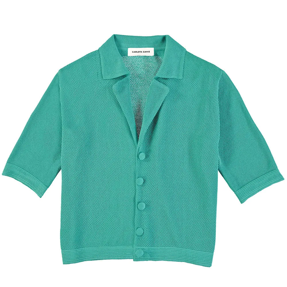 Carlota Cahis - Xiringo Shirt - Turquoise sold by Merci