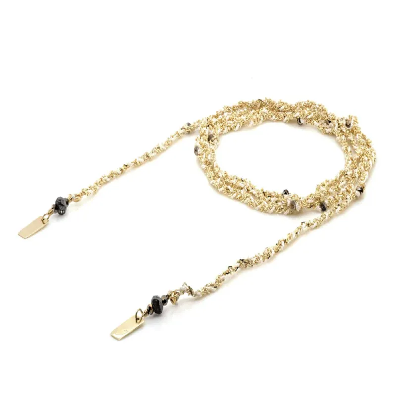 Marie Laure Chamorel - Necklace n°182 - Gold White made by Marie Laure Chamorel