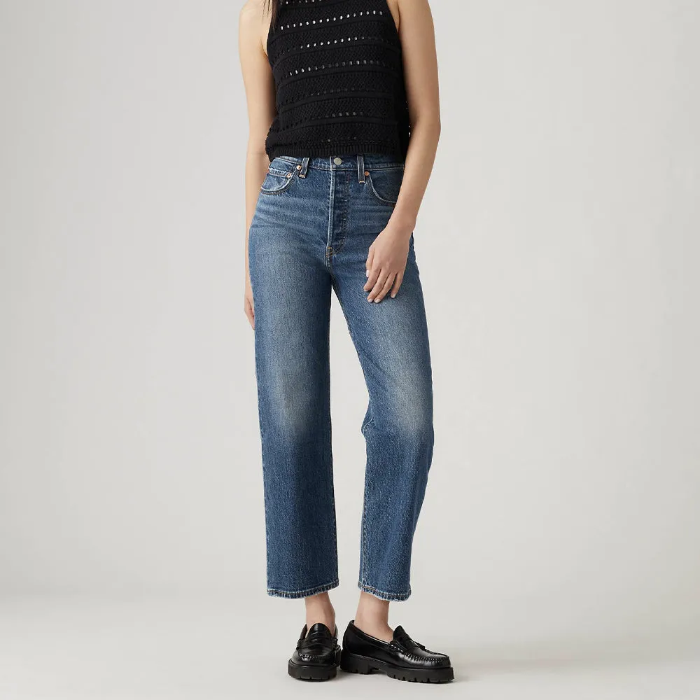 Levi's - Ribcage Straight Ankle Jeans - My Honor No Dx sold by Merci