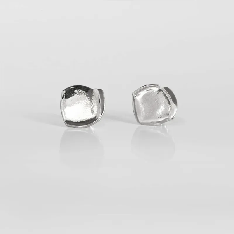 Tweek Eek - Mirr Rectangle S Earrings - Silver made by Merci