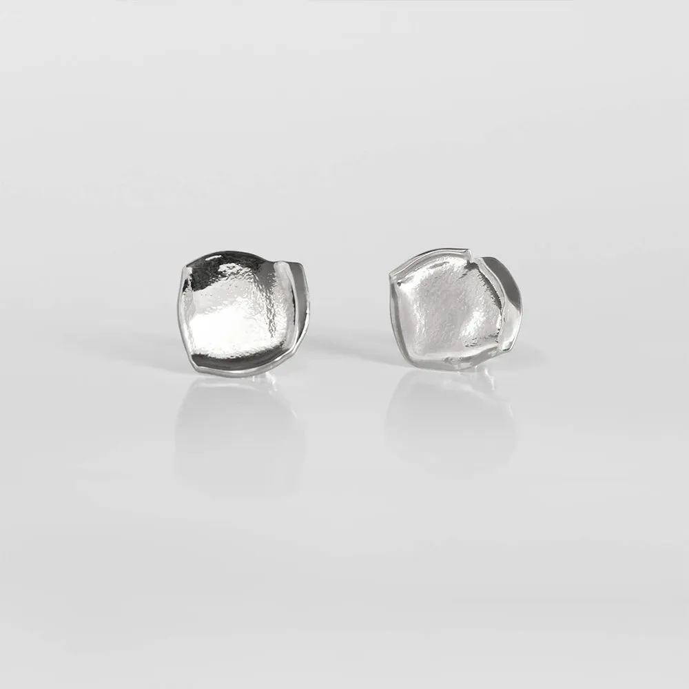Tweek Eek - Mirr Rectangle S Earrings - Silver sold by Merci