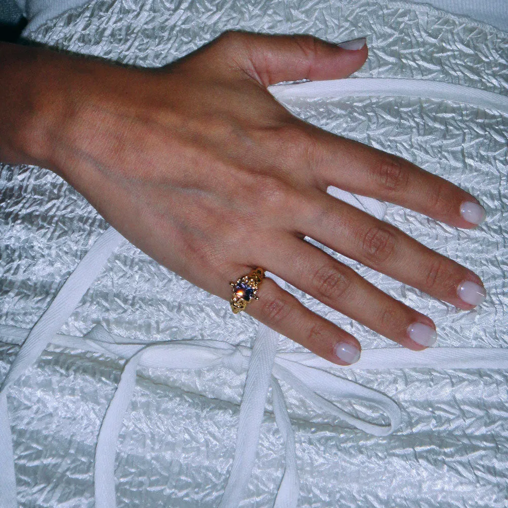 Sofia Rocha - Viena Ring - Gold & Navy sold by Merci product image thumbnail 2