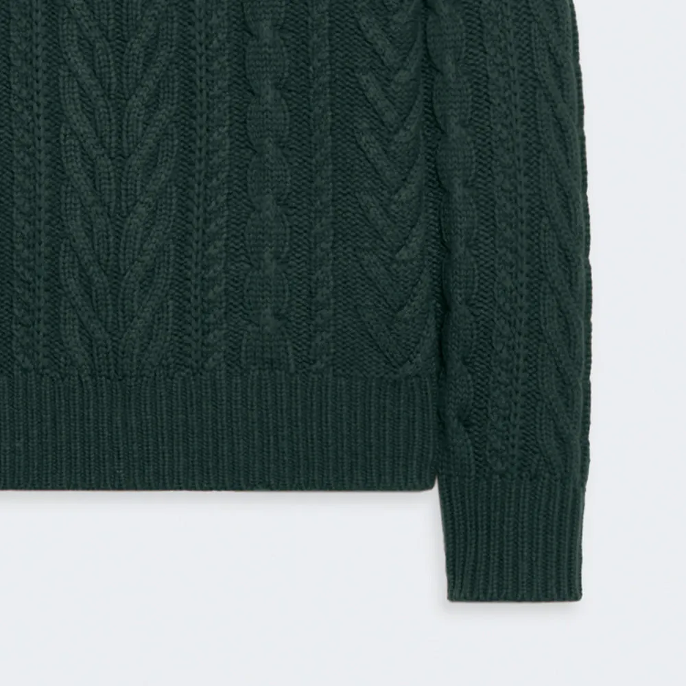 Guest In Residence - Fisherman Crew Knit - Holly Green sold by Merci product image thumbnail 3