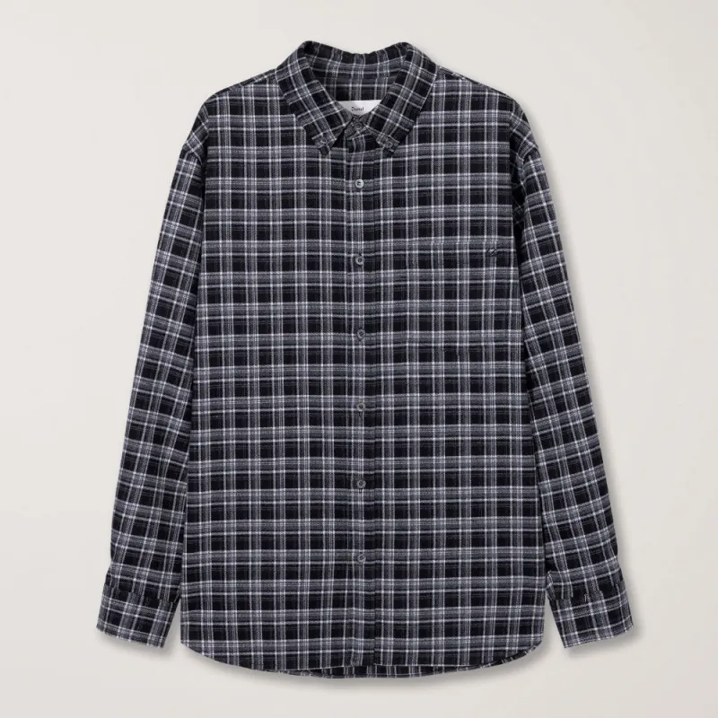 Dunst - Check Flannel Shirt - Black made by Dunst