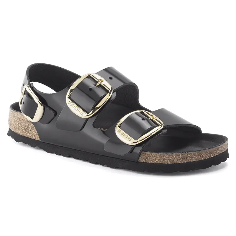 Birkenstock - Milano Big Buckle Sandals - Black made by Birkenstock