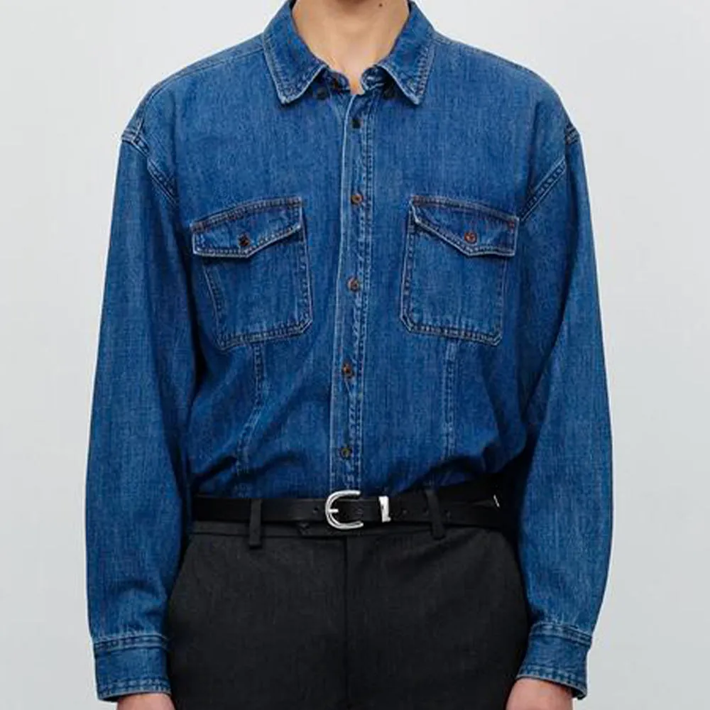 Dunst - Classic Denim Shirt - Midnight Blue sold by Merci product image thumbnail 2