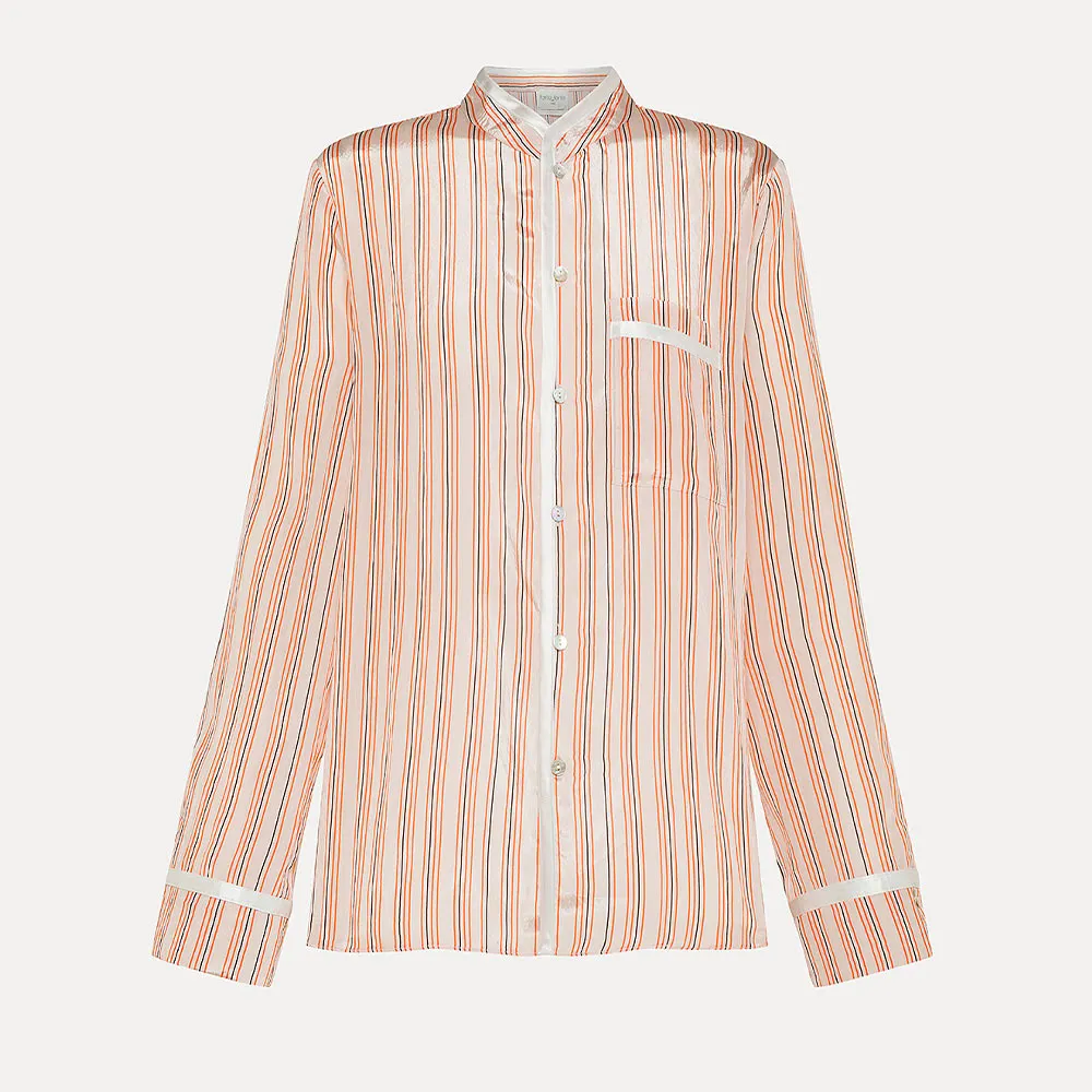 Forte_Forte - Chic Stripes Shirt - Terra sold by Merci