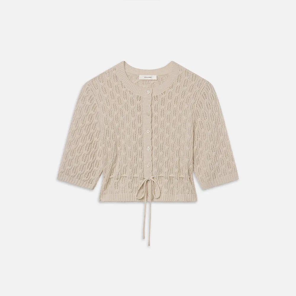 Frame - Clover Cardigan - Oatmeal Heather sold by Merci