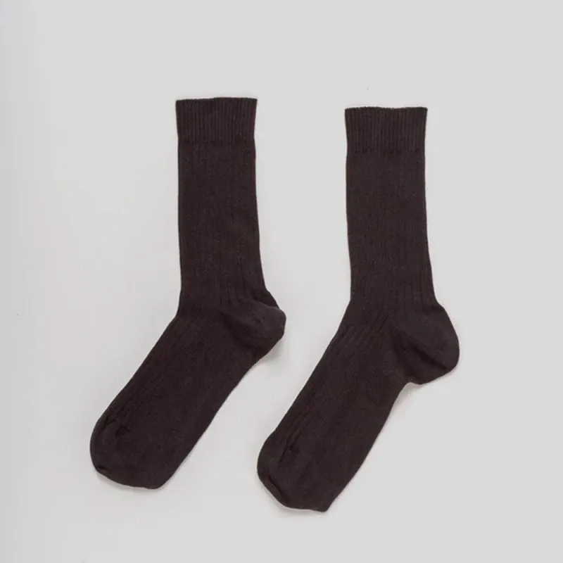Baserange - Ribbed Mid-Calf Socks - Touch made by Baserange