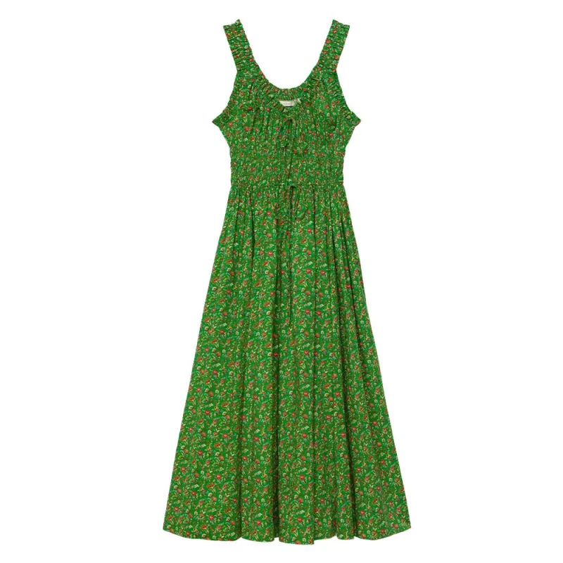 Dôen - Emmaretta Dress - Emerald made by Doen