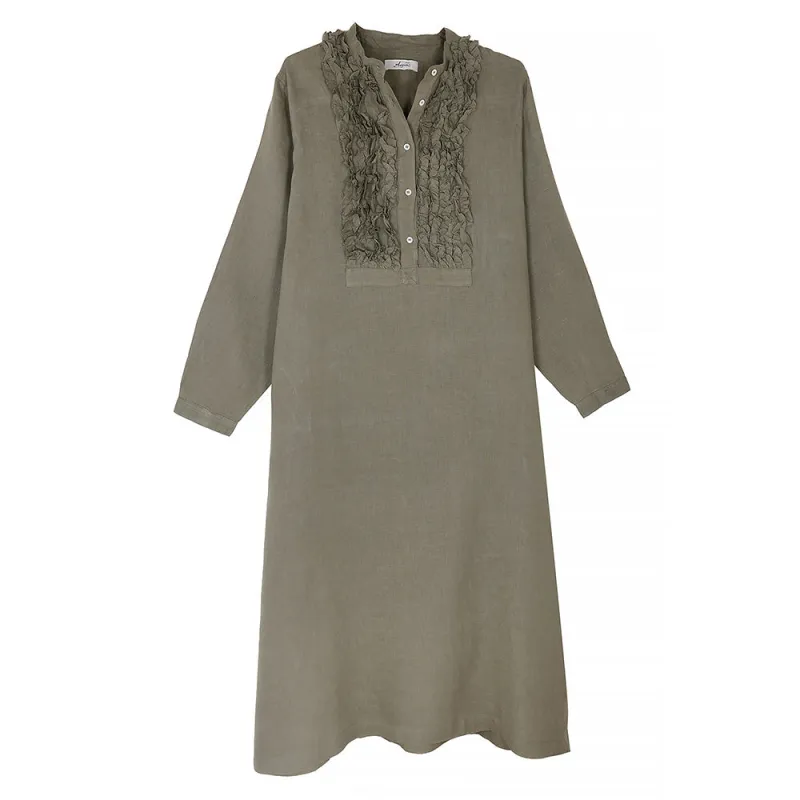 Ichi - French dress - Olive made by Ichi