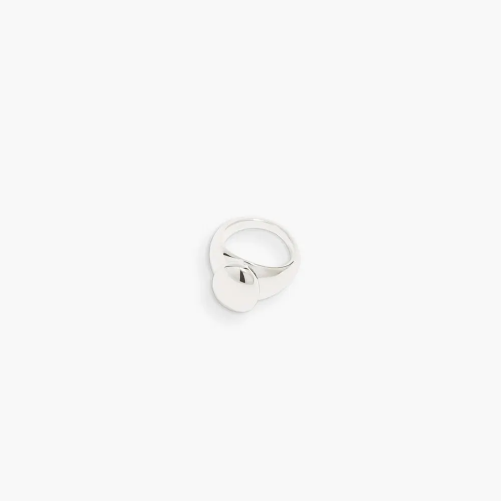 RAGBAG - Dualism Oval Signet Ring - Silver sold by Merci