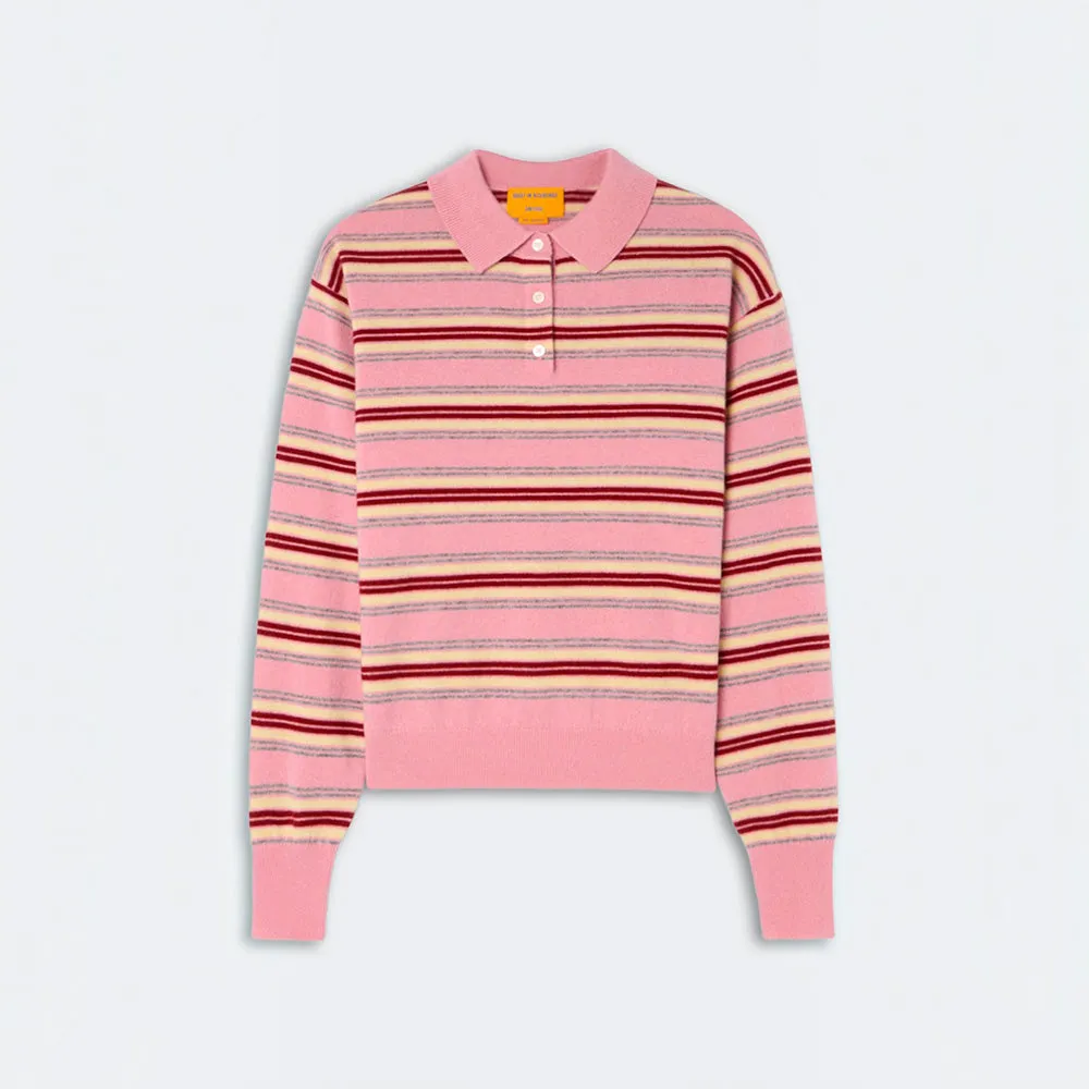 Guest In Residence - Collegiate Striped Polo - Sprinkle Combo sold by Merci