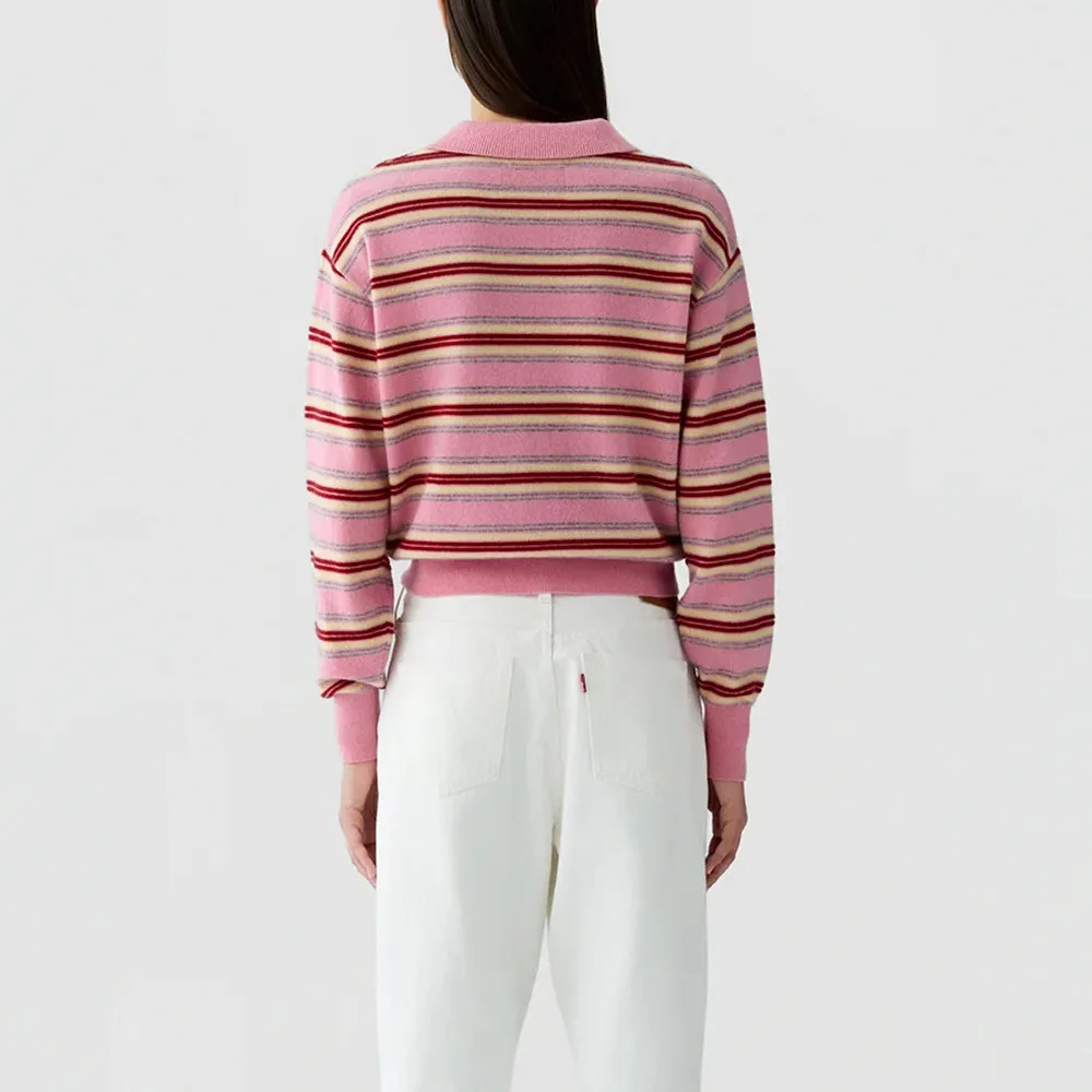 Guest In Residence - Collegiate Striped Polo - Sprinkle Combo sold by Merci product image thumbnail 4